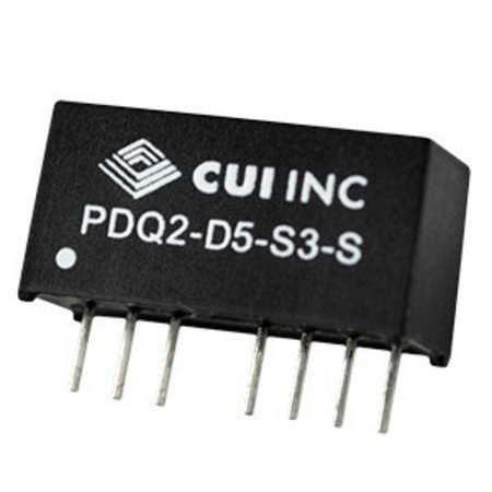 CUI INC Dc-Dc Regulated Power Supply Module, 1 Output, 2W, Hybrid PDQ2-D48-S12-S